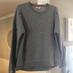 Star embroidered sweatshirt